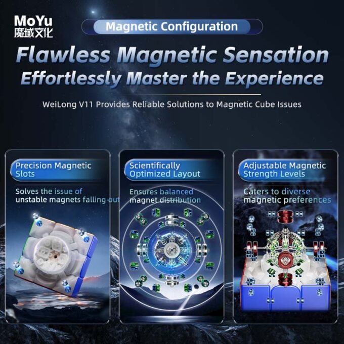 MoYu WeiLong WRM V11 Maglev 20-Magnet Ball Core UV