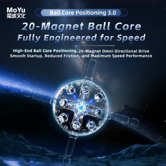 MoYu WeiLong WRM V11 Maglev 20-Magnet Ball Core UV