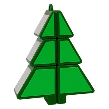 Christmas Tree Cube 1x2x3 Green